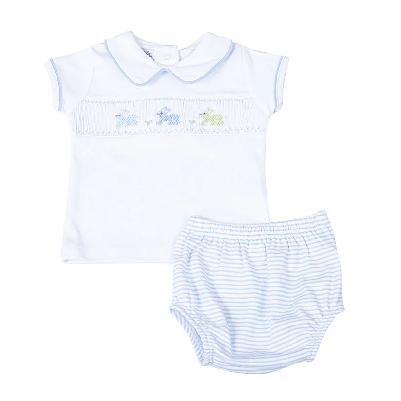 Magnolia Baby Boys Hoppity Hop Classics Smocked Diaper Cover Set