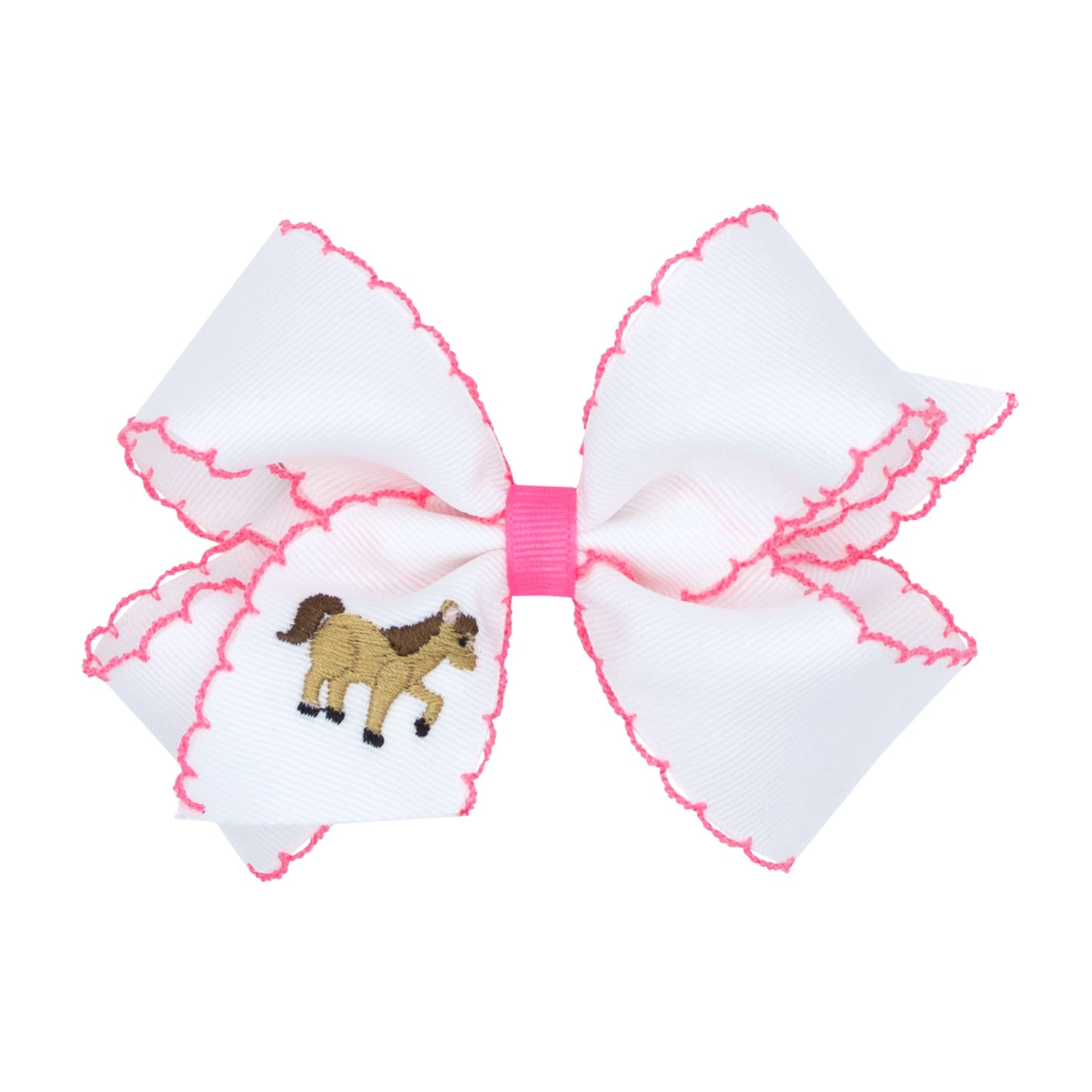 Wee Ones Medium Moonstitch Emb Farm Bows