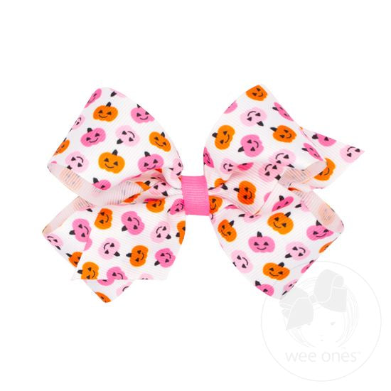 Wee Ones Medium Halloween Printed Themed Bows