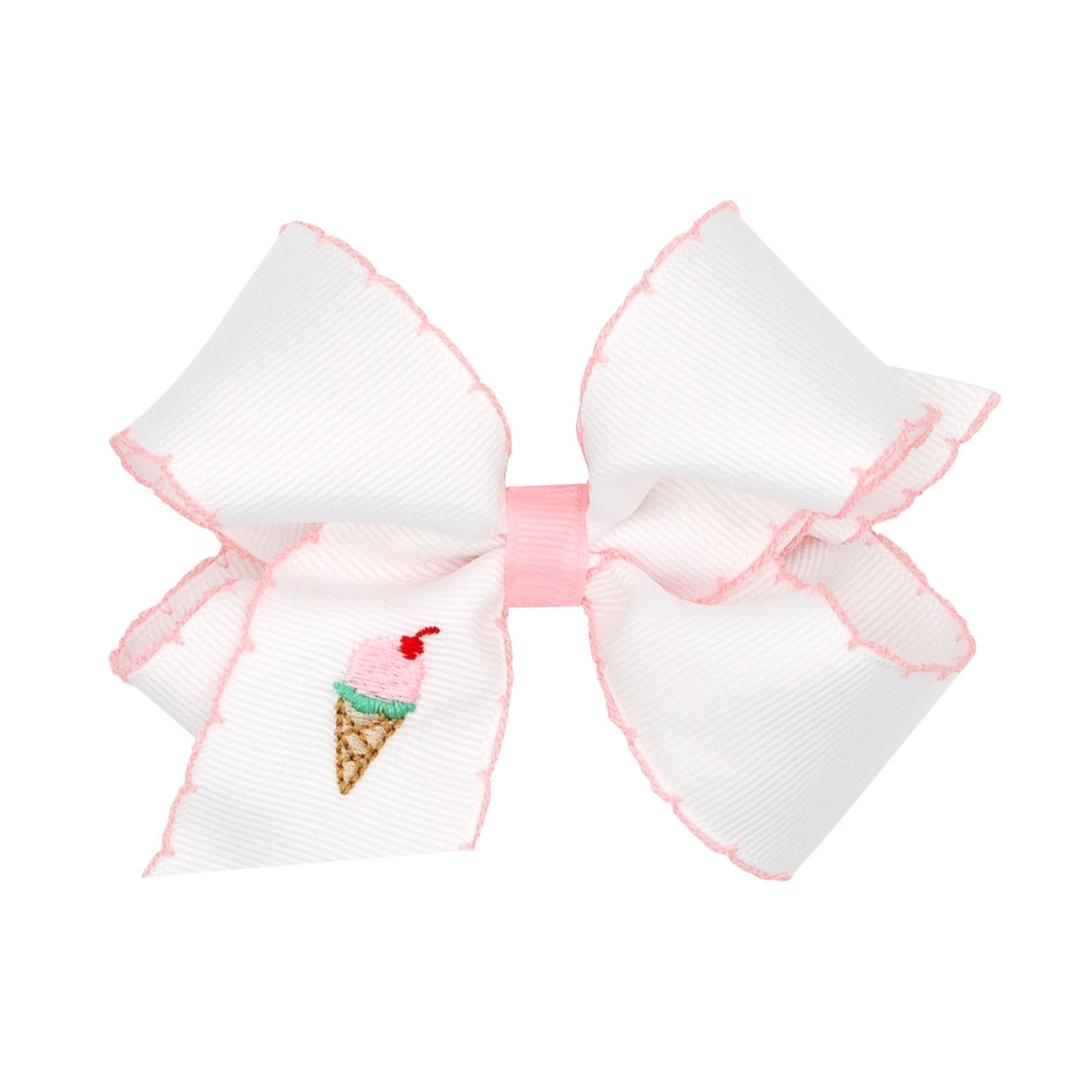 Wee Ones Medium Moonstitch Emb Summer Bows