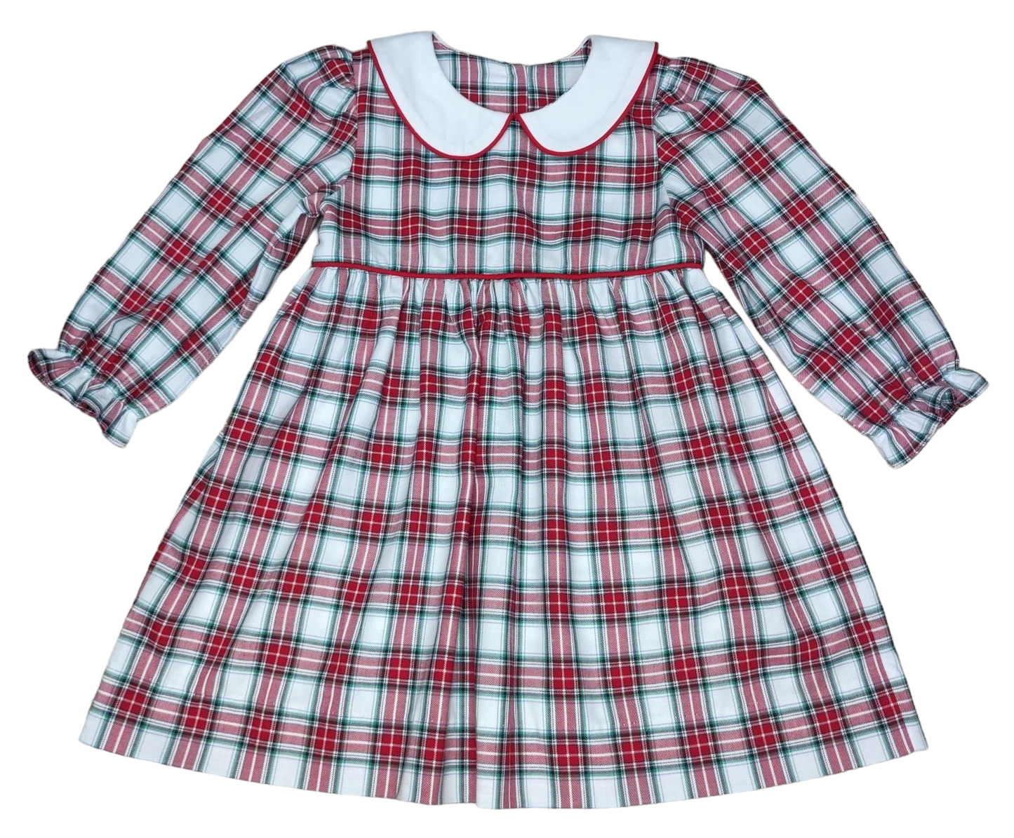 Banana Split Red Plaid L/S Dress