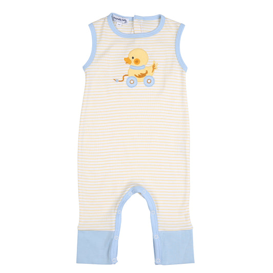 Magnolia Baby Duckie Blue Sleeveless Playsuit