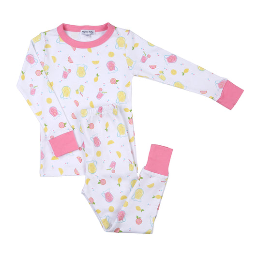 Magnolia Baby Fresh Lemonade Pink Long Pajama