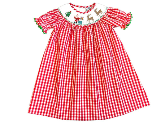 Three Sisters Christmas Time Smocked Bishop