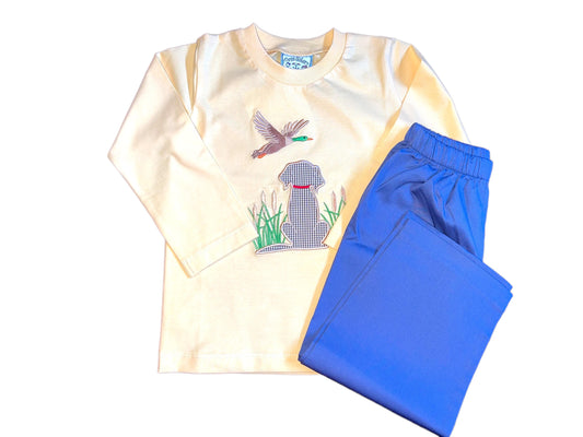 Three Sisters Duck Hunting Applique Pant Set